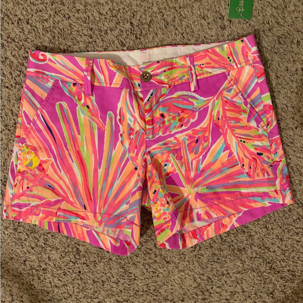 NWT! Lilly Pulitzer Callahan Amethyst Sunseeker Print Stretch Short Women’s Sz 8